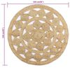 vidaXL Teppich Handgefertigt Geflochten Jute 150 cm