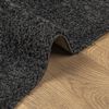 vidaXL Teppich Shaggy Hochflor Modern Anthrazit 160x160 cm