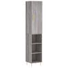 vidaXL Highboard Grau Sonoma 34,5x34x180 cm Holzwerkstoff