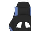 vidaXL Gaming-Stuhl mit Massagefunktion Schwarz und Blau Stoff