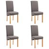 vidaXL Esszimmerst&uuml;hle 4 Stk. Taupe Stoff