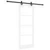 vidaXL Schiebet&uuml;r ORKDAL Wei&szlig; und Schwarz 83 x 211 cm