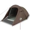 vidaXL Tunnelzelt 2 Personen Braun Wasserdicht