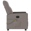 vidaXL Massagesessel Elektrisch Taupe Stoff