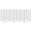 vidaXL Gabionen-Hochbeete 3 Stk. 30x30x50 cm Eisen