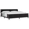 vidaXL Boxspringbett mit Matratze Schwarz 200 x 200 cm Samt