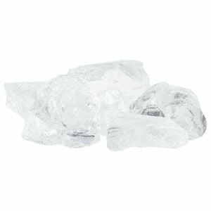 vidaXL Gartensteine Wei&szlig; 12 cm Glas