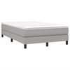 vidaXL Boxspringbett mit Matratze Hellgrau 120x190 cm Stoff