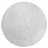 vidaXL Teppich HUARTE Kurzflor Weich und Waschbar Grau &Oslash; 200 cm