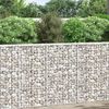 vidaXL Gabionen-Hochbeet Trapezform Verzinkter Stahl 100x20x100 cm