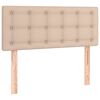 vidaXL Boxspringbett Matratze Cappuccino-Braun 120x190 cm Kunstleder