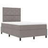 vidaXL Boxspringbett mit Matratze Taupe 120 x 190 cm Stoff