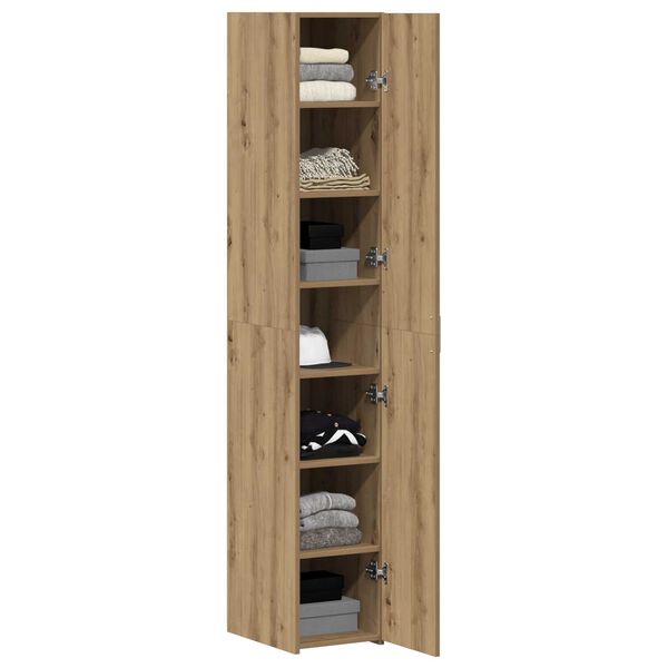 vidaXL Highboard 2 pcs Artisan-Eiche 30 x 42,5 x 185 cm