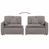 vidaXL Modulares Sofa Endmodul mit Armlehne Kissen Taupe 100 cm