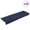 vidaXL Stufenmatten Selbstklebend 20 Stk. 65x21x4 cm Anthrazit Rechteckiger Rand