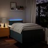 vidaXL Boxspringbett mit Matratze Blau 120x190 cm Stoff