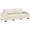 vidaXL | Sofa | mit Kissen mit Kissen Beige 221 x 77 x 82 cm Leinen