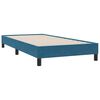 vidaXL Boxspringbett mit Matratze Dunkelblau 90x210 cm Samt