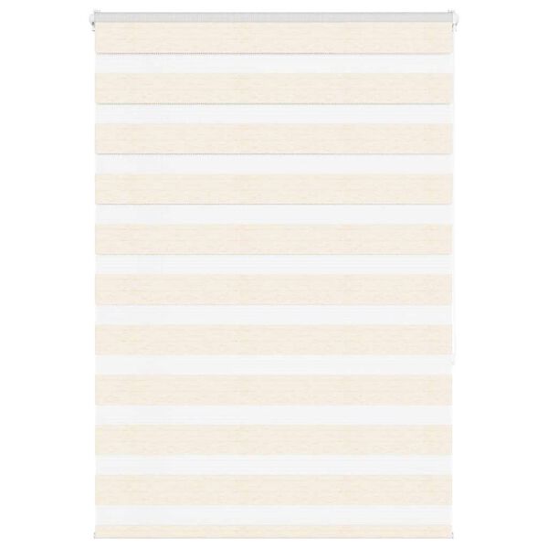 vidaXL Doppelrollo Marmorbeige 115x150cm Stoffbreite 110,9 cm Polyester