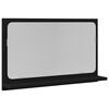 vidaXL Spiegelablage Schwarz Eichen-Optik 60 x 10,5 x 37 cm