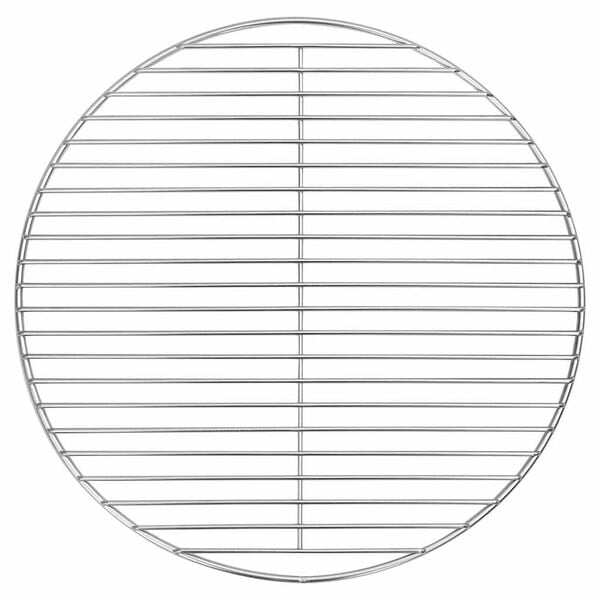 vidaXL Grillrost Silber 43 x 43 cm Edelstahl