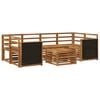 vidaXL Outdoor-Sofagarnitur 7 pcs Natur Massivholz Akazie