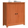 vidaXL Sideboard Wachsbraun 70 x 35 x 80 cm Massives Kiefernholz