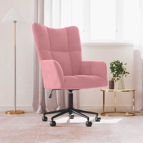 vidaXL Relaxsessel Rosa Samt