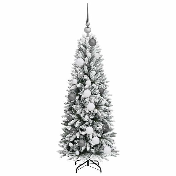 vidaXL K&uuml;nstlicher Weihnachtsbaum mit 150 LEDs mit St&auml;nder Wei&szlig; 120 cm