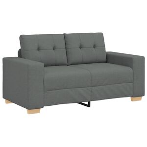 vidaXL Zweisitzer-Sofa Dunkelgrau 120 cm Stoff