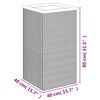 vidaXL Pflanzkübel Schwarz 40x40x80 cm Poly Rattan