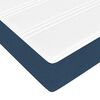 vidaXL Boxspringbett mit Matratze Blau 90 x 200 cm Stoff