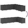 vidaXL Pflanzk&uuml;bel Schwarz 160x160x53 cm PP