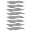 vidaXL B&uuml;cherregal-Bretter 8 Stk. Betongrau 60x40x1,5 cm Holzwerkstoff
