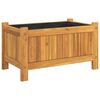 vidaXL Pflanzk&uuml;bel mit Einlage 54x31x30 cm Massivholz Akazie