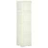 vidaXL Kunststoffschrank 40x43x164 cm Holzdesign Vanilleeis