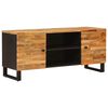 vidaXL TV-Schr&auml;nk mit Speicher Braun 105 x 33 x 46 cm Massivholz Mango