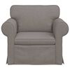 vidaXL Sofa 60cm Taupe Metall