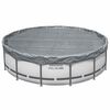 Bestway Poolabdeckung &Oslash;3,05 m Rund Polyester Grau