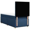 vidaXL Boxspringbett mit Matratze Blau 80x200 cm Stoff