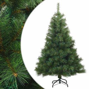 vidaXL K&uuml;nstlicher klappbarer Weihnachtsbaum Gr&uuml;n 120 cm PVC, Stahl
