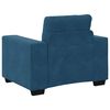 vidaXL Sessel Blau 100x78x80 cm Samt