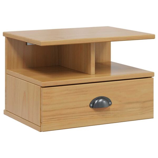vidaXL Nachttisch Hill Honigbraun 40 x 31 x 27 cm Massivholz Kiefer