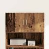 vidaXL Wandschrank Altholz 80 x 42,5 x 40 cm Holzwerkstoff
