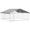 vidaXL Outdoor-Hundezwinger mit Dach 300x300x150 cm