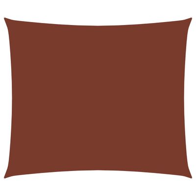 vidaXL Sonnensegel Oxford-Gewebe Rechteckig 3,5x5 m Terrakotta-Rot