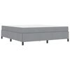 vidaXL Boxspringbett Hellgrau 180 x 200 cm Stoff