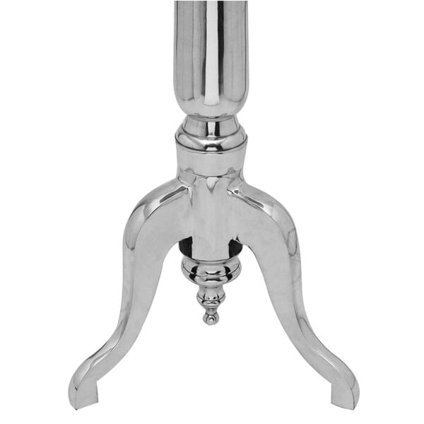 vidaXL Beistelltisch Rund Aluminium Silbern