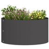 vidaXL Pflanzenring 5 pcs Schwarz 40 x 40 x 20 cm Kaltgewalzter Stahl