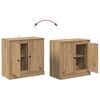 vidaXL Sideboards 3 pcs Artisan-Eiche 70 x 35,5 x 67,5 cm